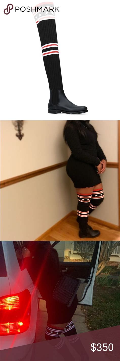givenchy knee high sock boots